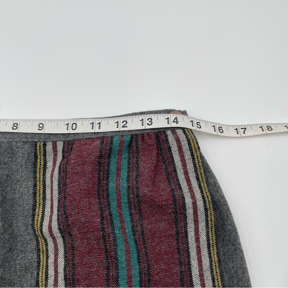 Vintage USA 60's-80s Plaid Wool Midi Skirt Womens Academia Preppy Sz 11/12 - Picture 7 of 11